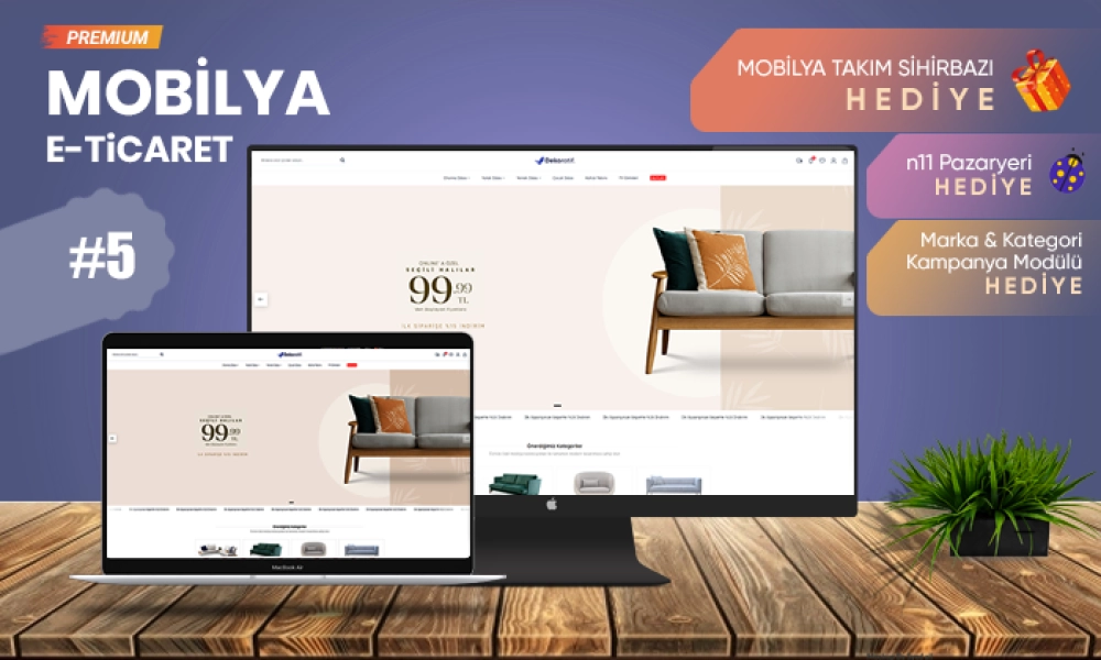 Möbelverkauf E-Commerce Konzept V5