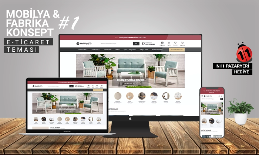 Möbel E-Commerce Konzept
