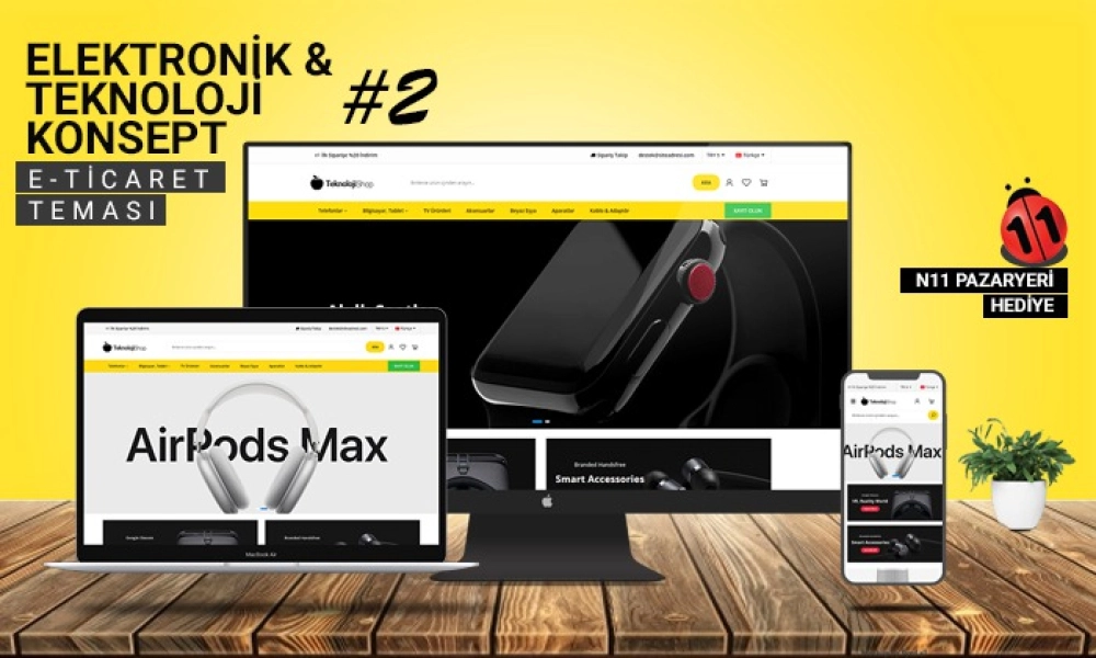 Technologie & Elektronik Vertrieb E-Commerce Konzept V2