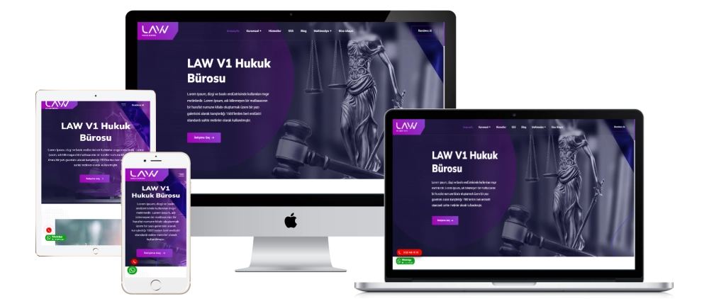 Anwalts- und Rechtsanwaltskanzlei Website Software