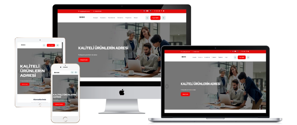 Unternehmenssoftware & Mobilfreundlich & Mehrere Designs & Unbegrenzte Sprachen