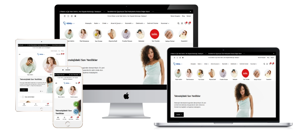 Eka Boutique E-Commerce Software & Virtuelles POS & SMS & Rechnungs-Integration & Par...
