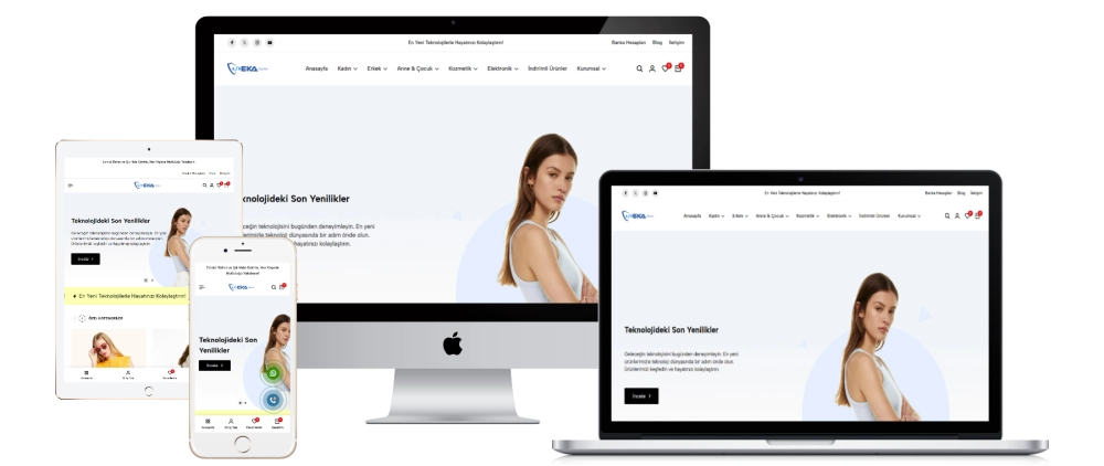 Eka Boutique V2 E-Commerce Software & Virtuelles POS & SMS & Rechnungs-Integration & ...