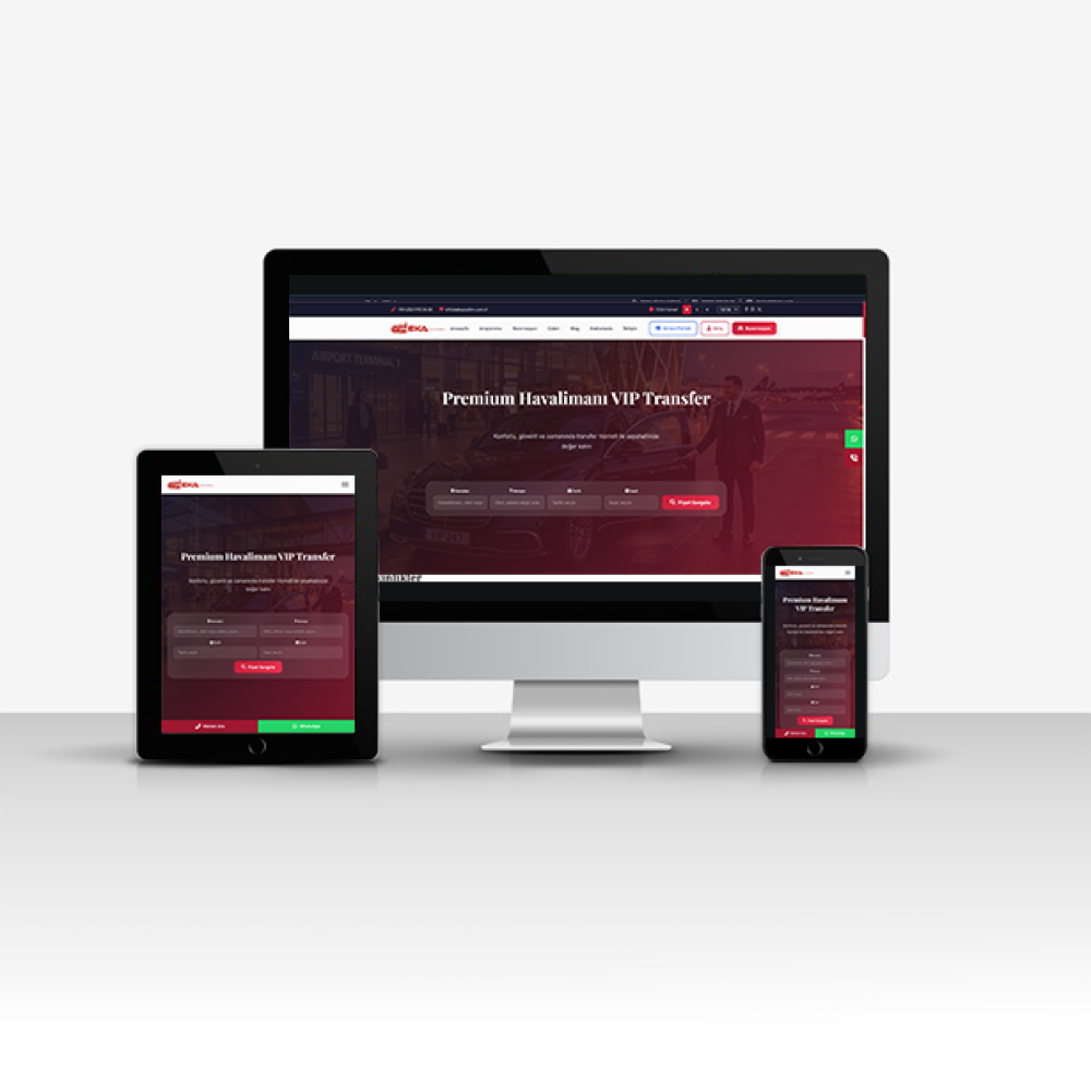 Online Havalimanı Transfer & Araç Kiralama Yazılımı Müşteri Panelli