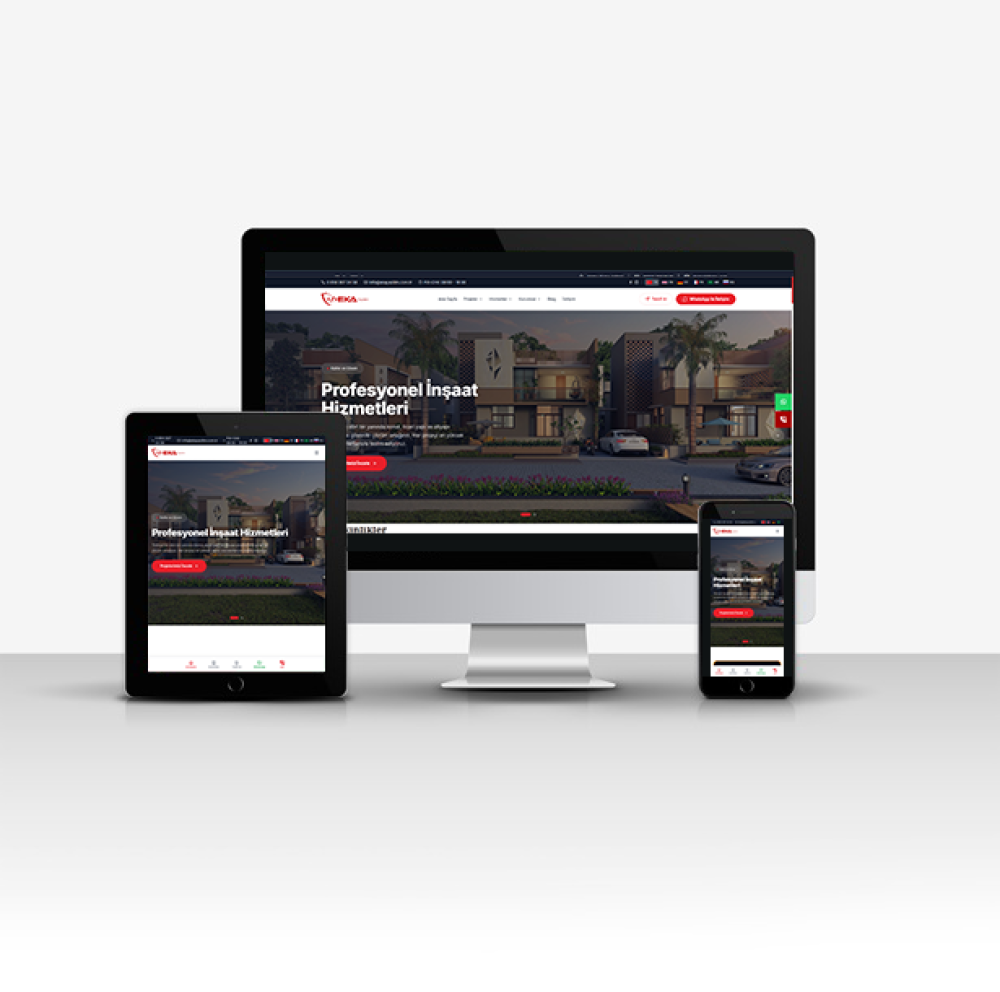 İnşaat Firması Kurumsal Web Sitesi Scripti