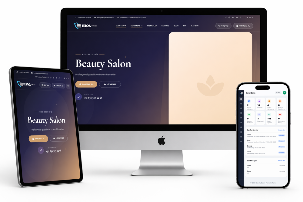 Profesyonel Güzellik Salonu Yönetim Yazılımı