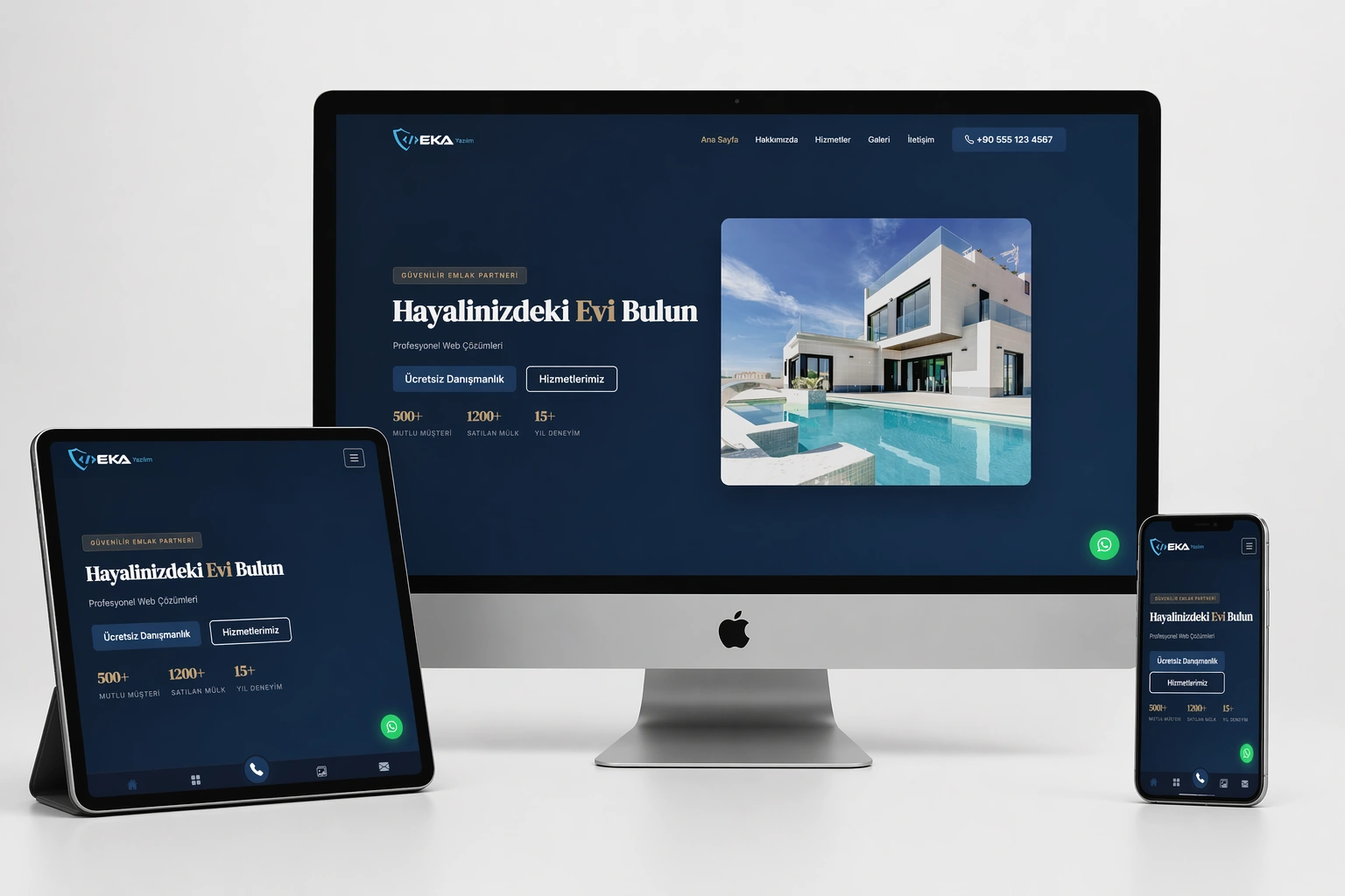 EkaOnePage – Profesyonel Tek Sayfa Web Sitesi Yönetim Sistemi (10 Temalı)