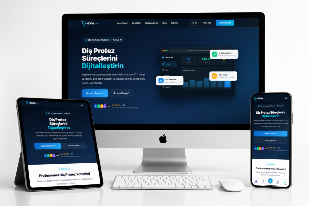 DentaLink Pro – Diş Hekimi & Laboratuvar İş Takip ve STL Dosya Yönetim Yazılımı