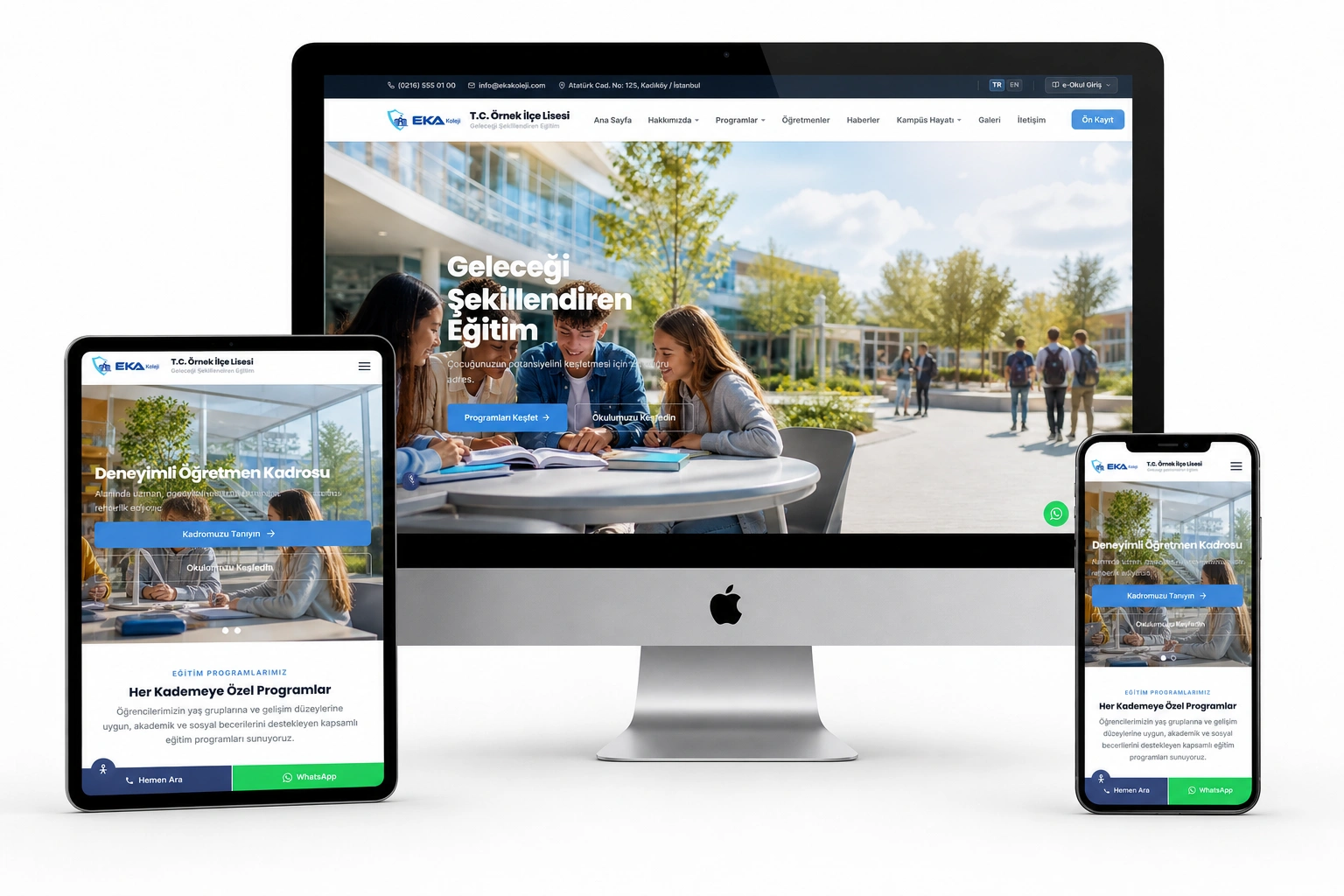 EkaEdu Eğitim Kurumları İçin Profesyonel Web & Yönetim Platformu