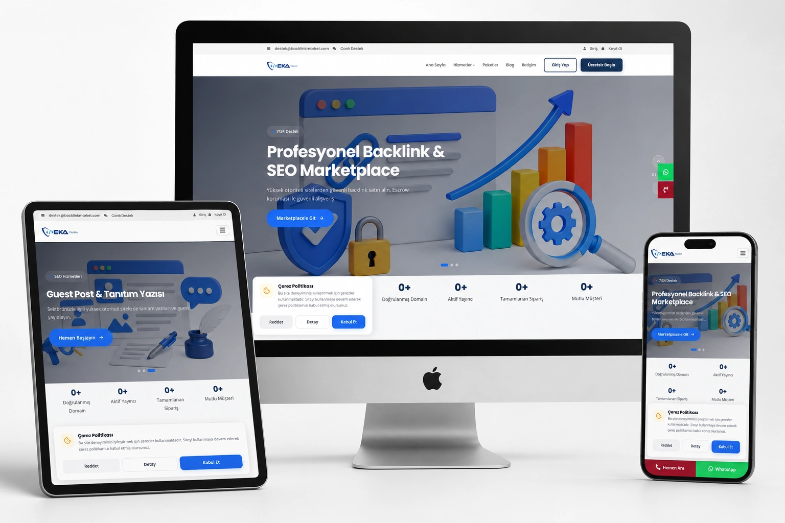 LinkMarket - Gelişmiş PHP Backlink ve Tanıtım Yazısı Pazaryeri Yazılımı (Multi-Vendor...