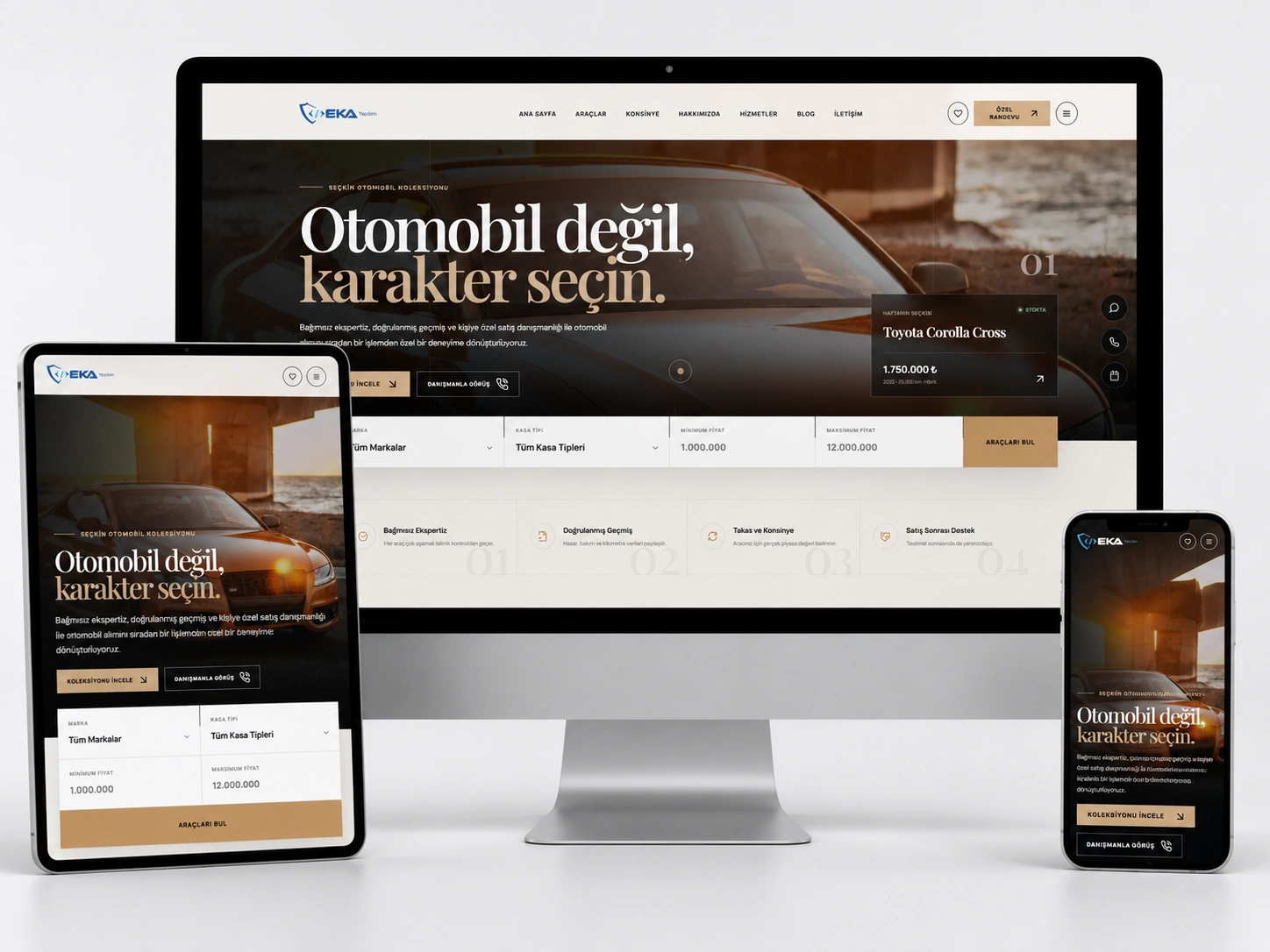 Eka Galeri – Çoklu Dil Destekli Oto Galeri ve Araç Satış Yönetim Scripti (PHP)