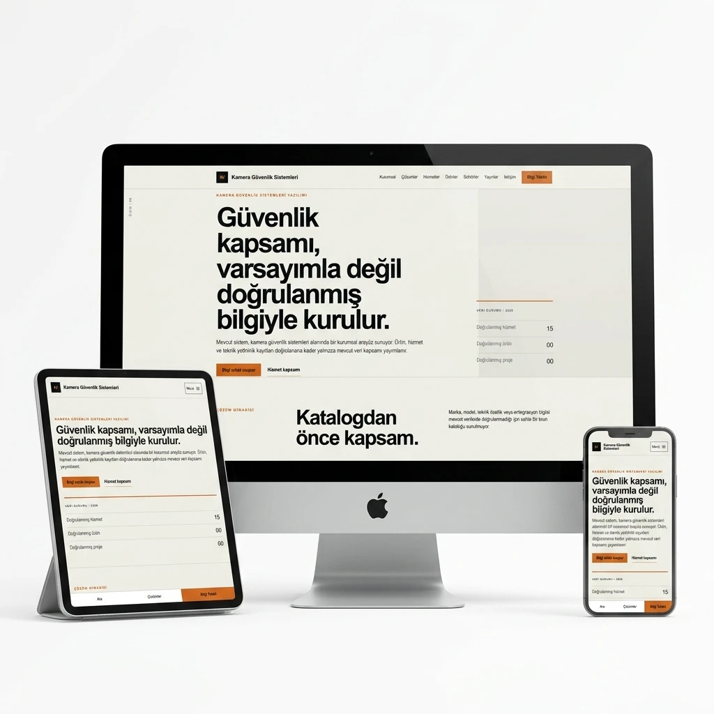 SecureCam - Güvenlik Kamerası Firması Web Sitesi Scripti