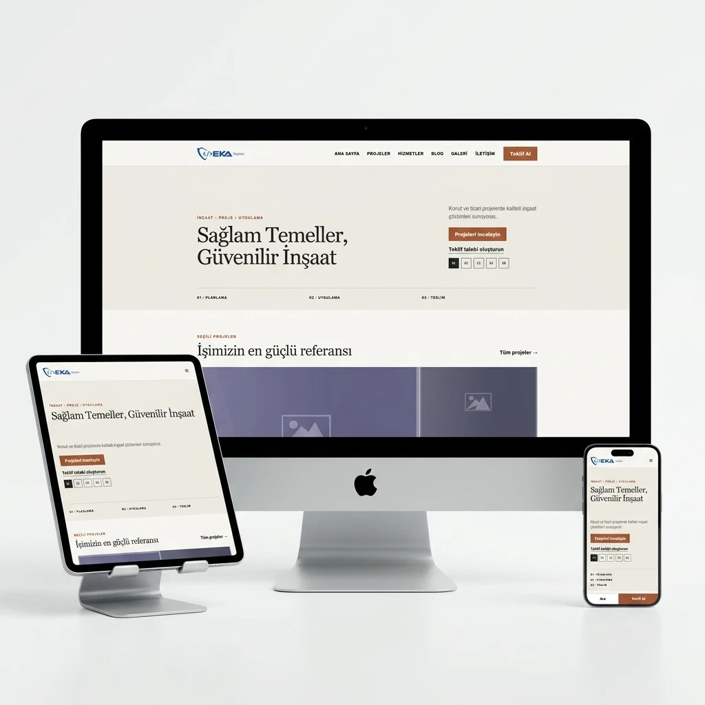 BuildPro - İnşaat Firması Web Sitesi Scripti