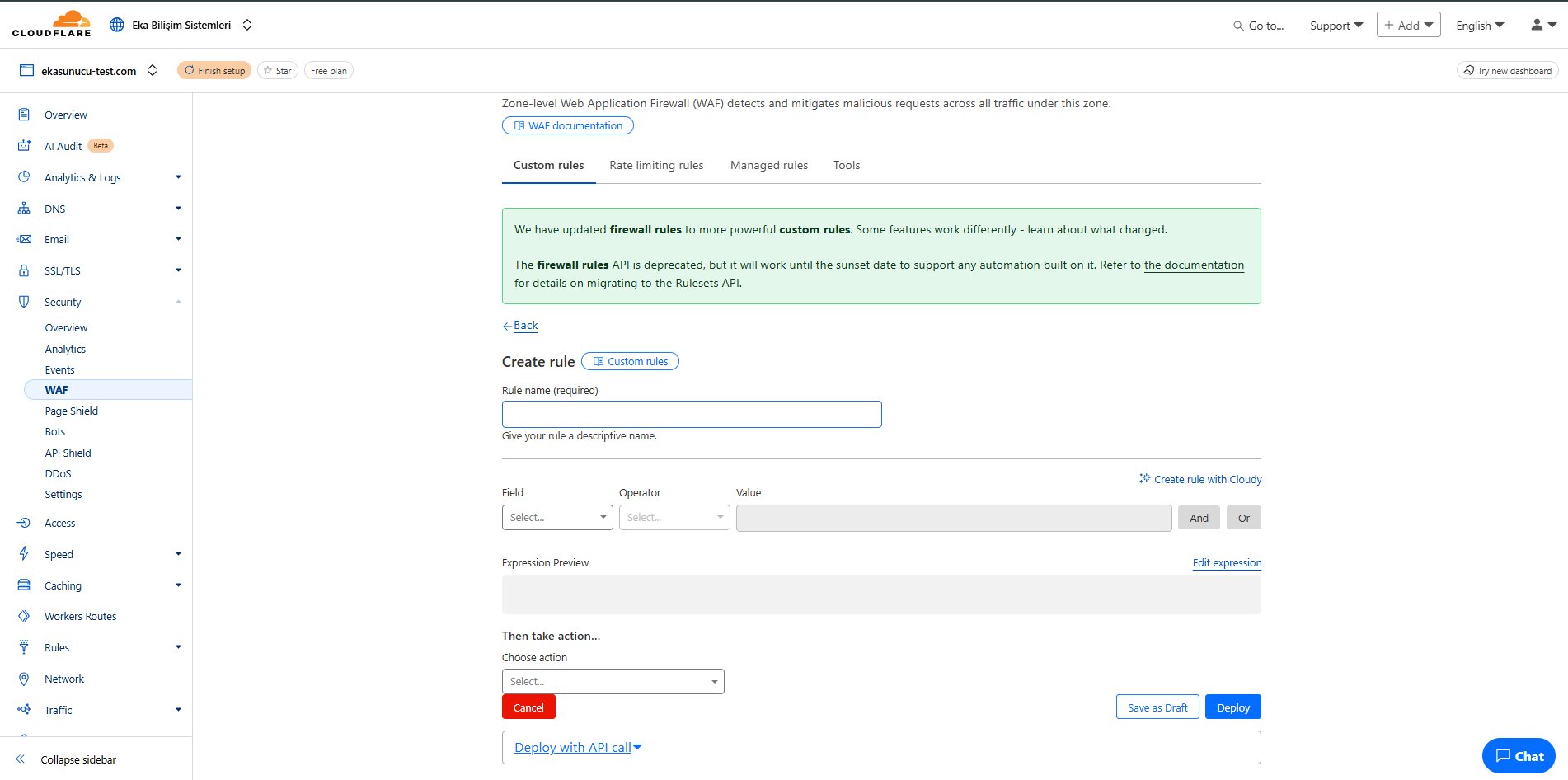 Cloudflare WAF