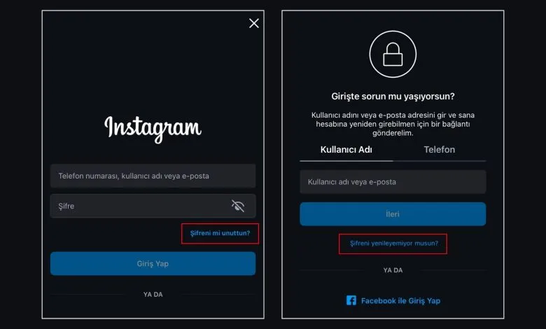 Instagram Hesap Kurtarma
