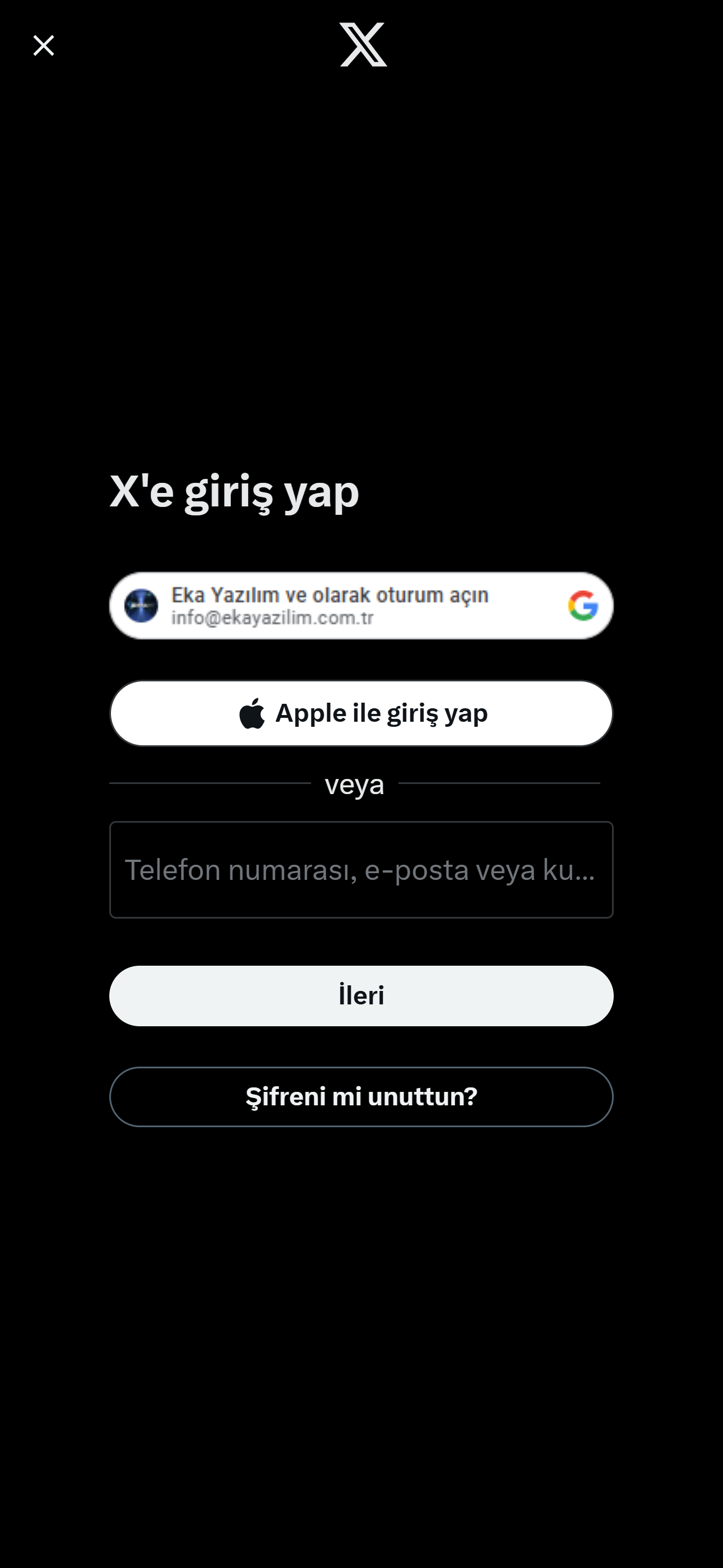 Twitter Güvenli Giriş